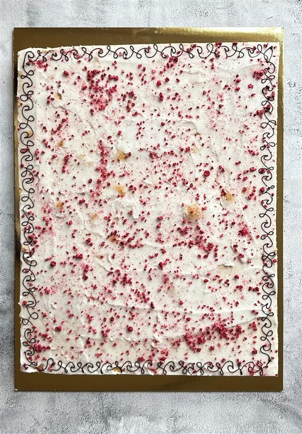 Hindbærsnitte plade